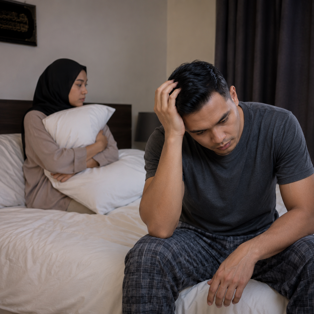 Pasangan yang berasa jauh akibat hilang keyakinan
